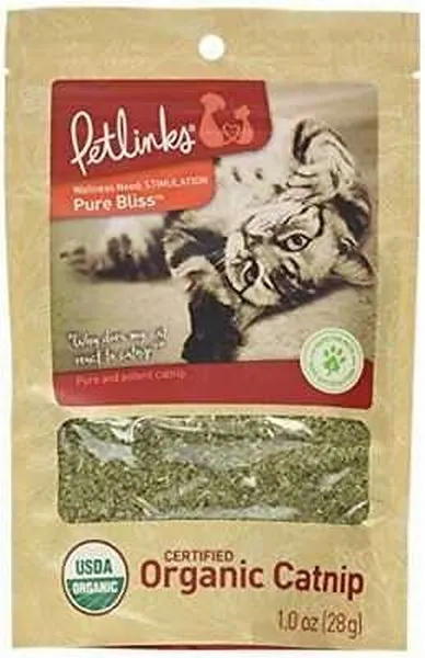1ea Quaker Petlinks Pure Bliss 1 oz. Organic Catnip Pouch - Health/First Aid
